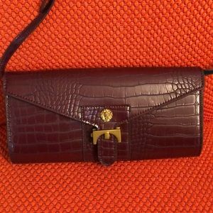 Anne Klein burgundy cross body bag